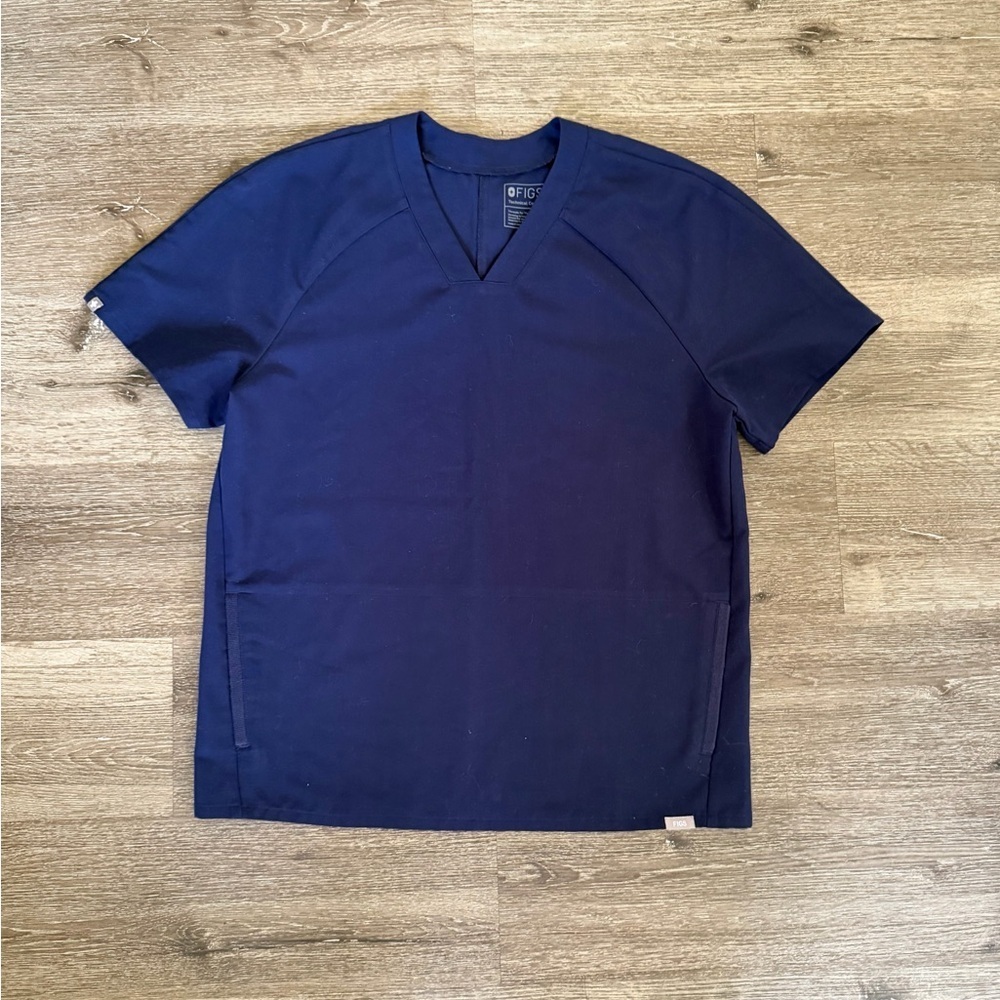 Figs Deep Blue Short Sleeve Men's Tee